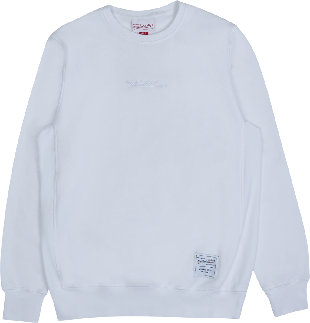 Essentials Crew Off, Male, Odevy, mikiny a mikiny, Biely, L