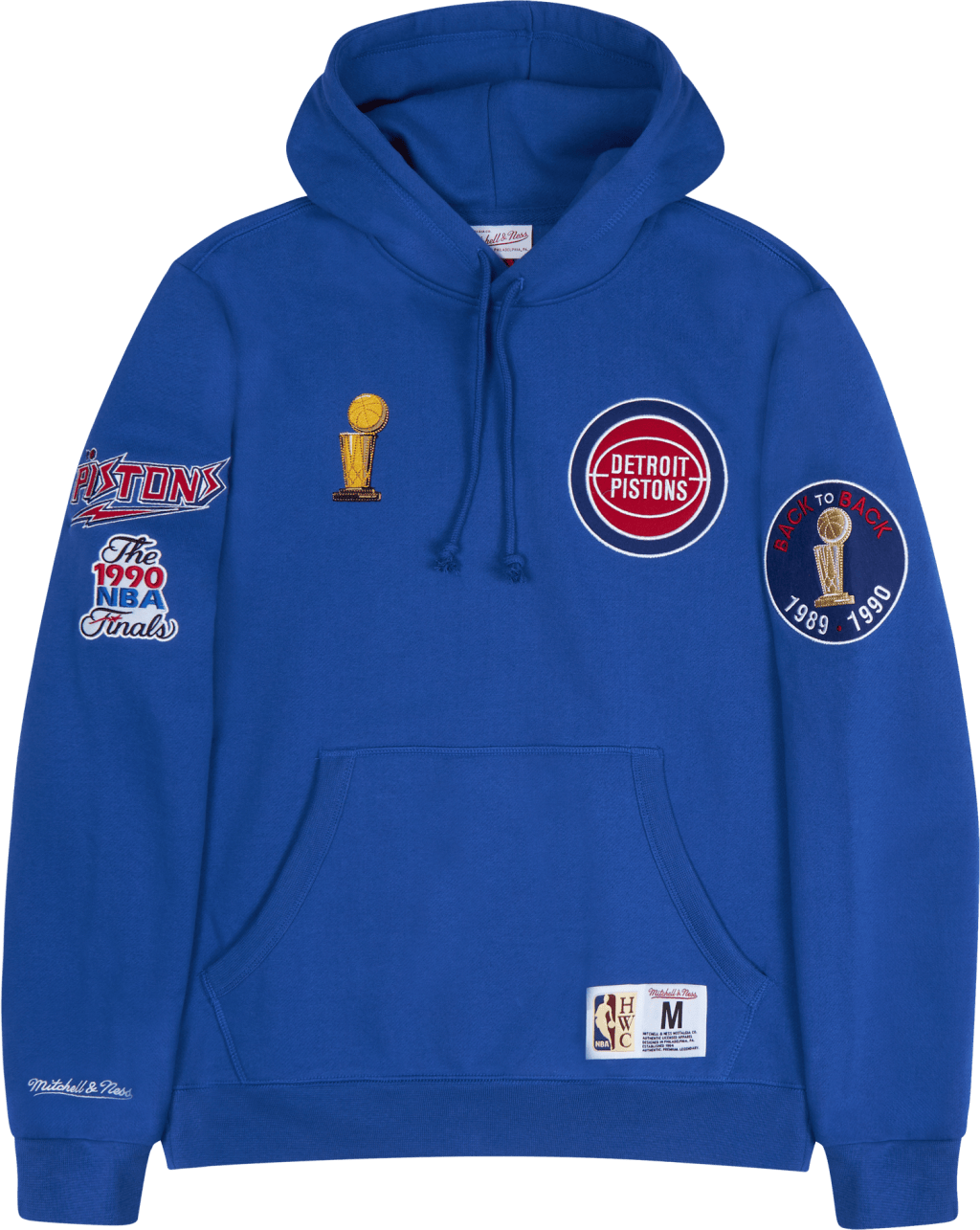Pistons Champ City Hoodie, Male, Ropa, sudaderas con capucha y sudaderas, Azul, XXL