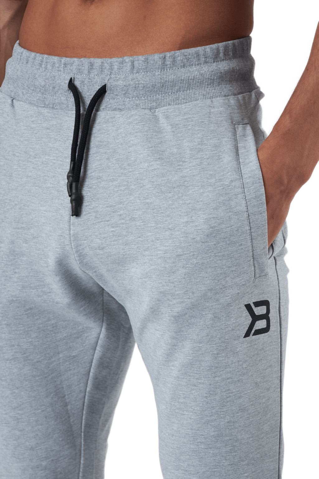 Tapered Joggers V2 Light Grey Melange - Bild 4