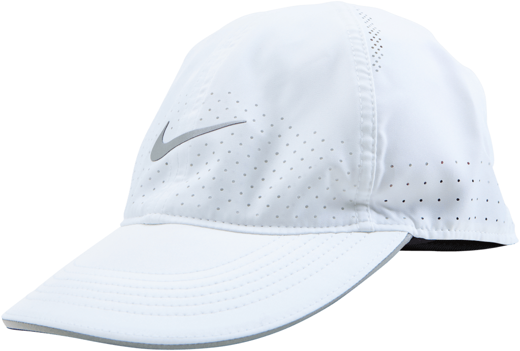 Nike Featherlight Women's Runn White, Female, Odzież, czapki i czapki, Bieganie, Biały, ONESIZE
