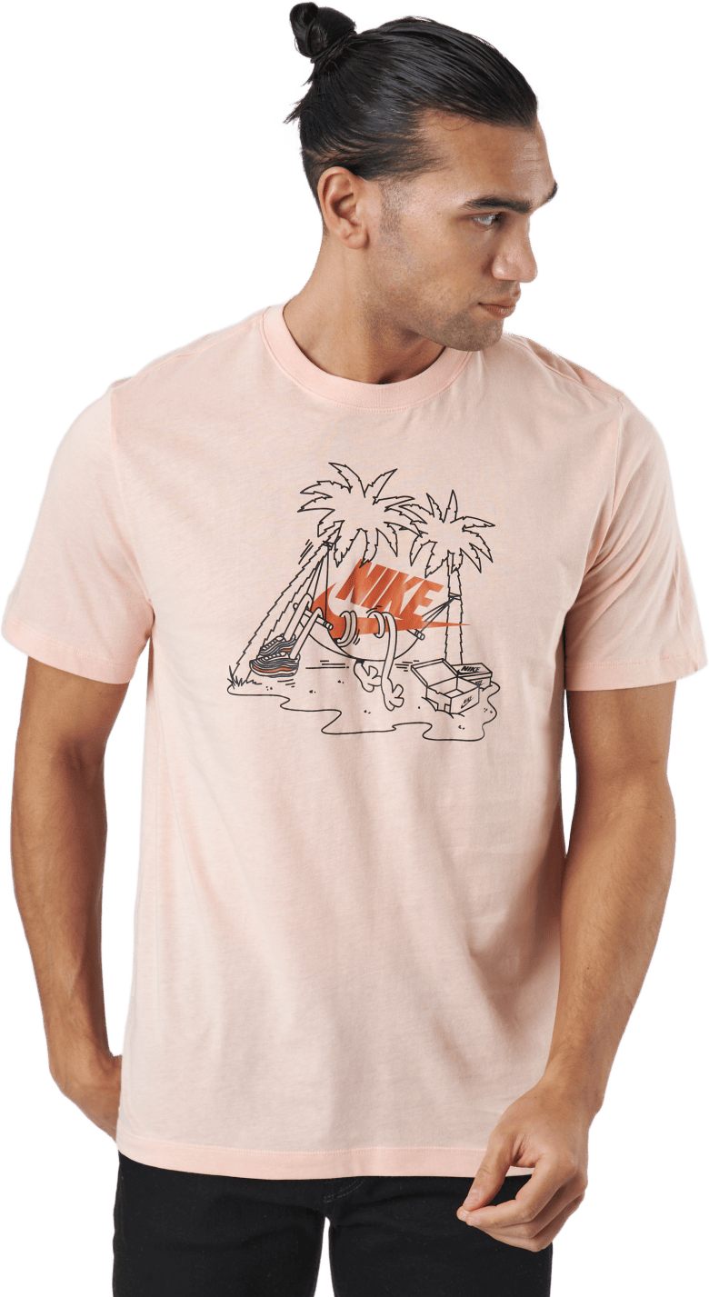 Nike Sportswear Men's T-shirt Arctic Orange, Male, Vaatteet, T-paita, Vaaleanpunainen, M