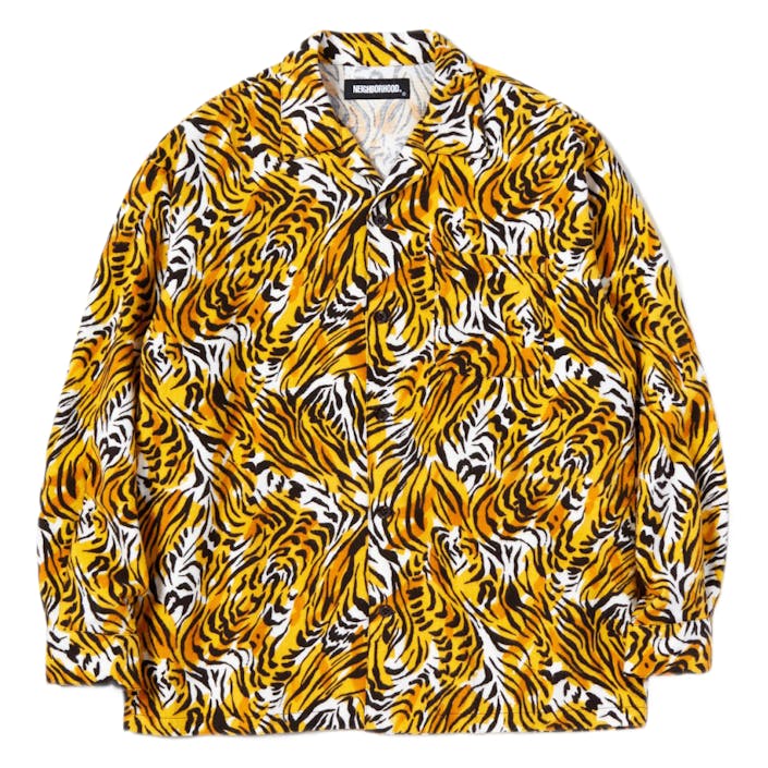 Tiger / C-shirt . Ls Tiger, Male, Odzież, Koszule, Wielokolorowy, L