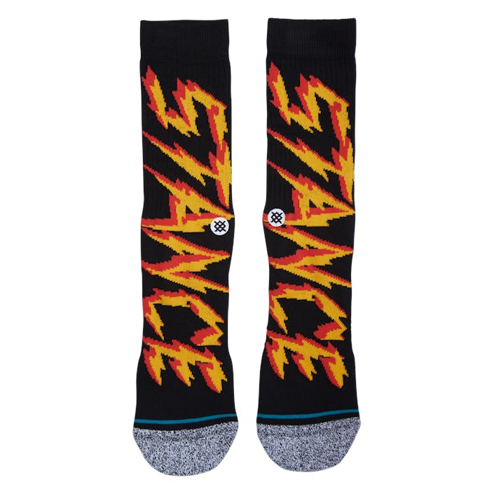 Electrified Black, Unisex, Kläder, Strumpor, Svart, L