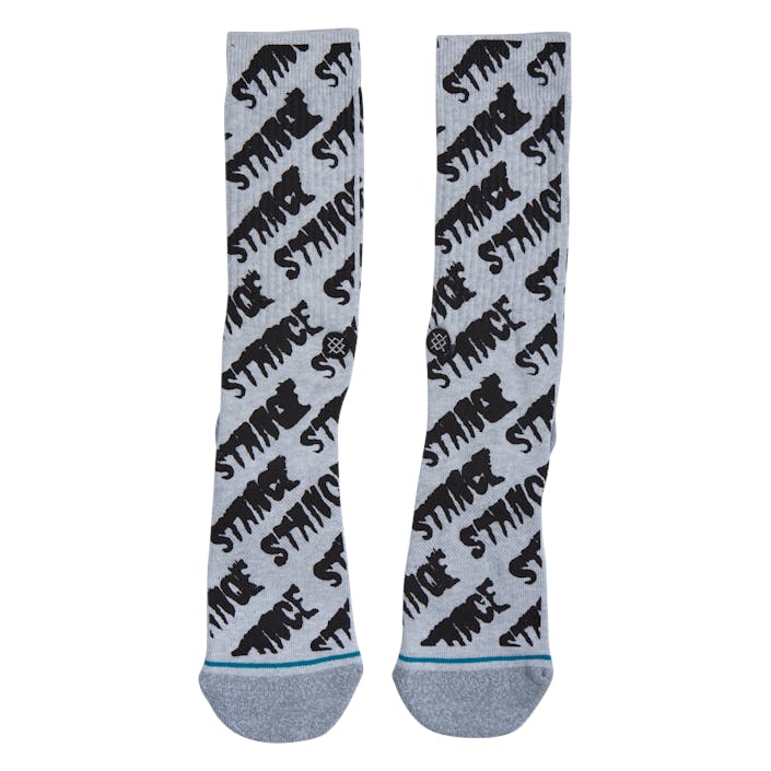 Repeater Screen Heathergrey, Unisex, Abbigliamento, Calzini, Bianca, M