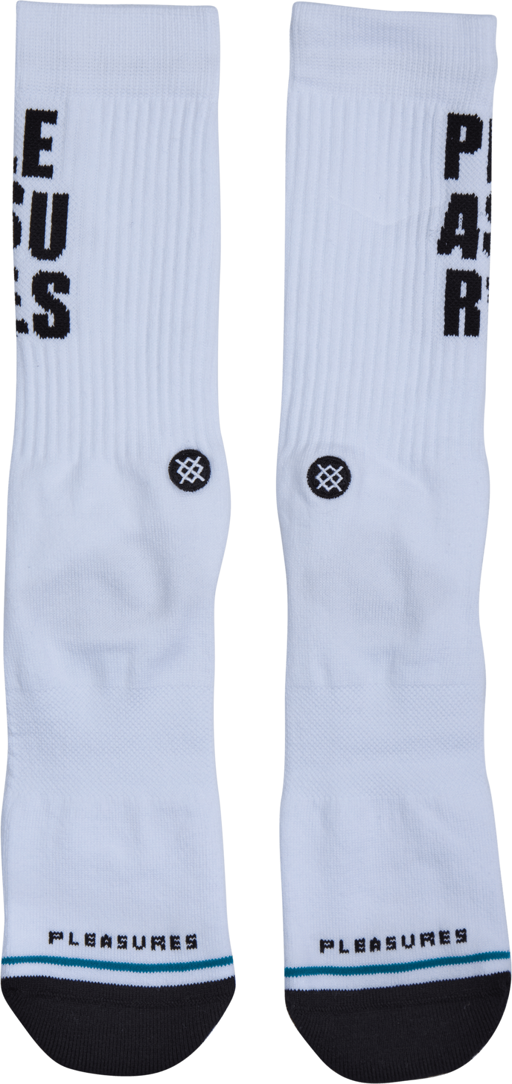 Pleasures White, Unisex, Odzież, Skarpety, Biały, L