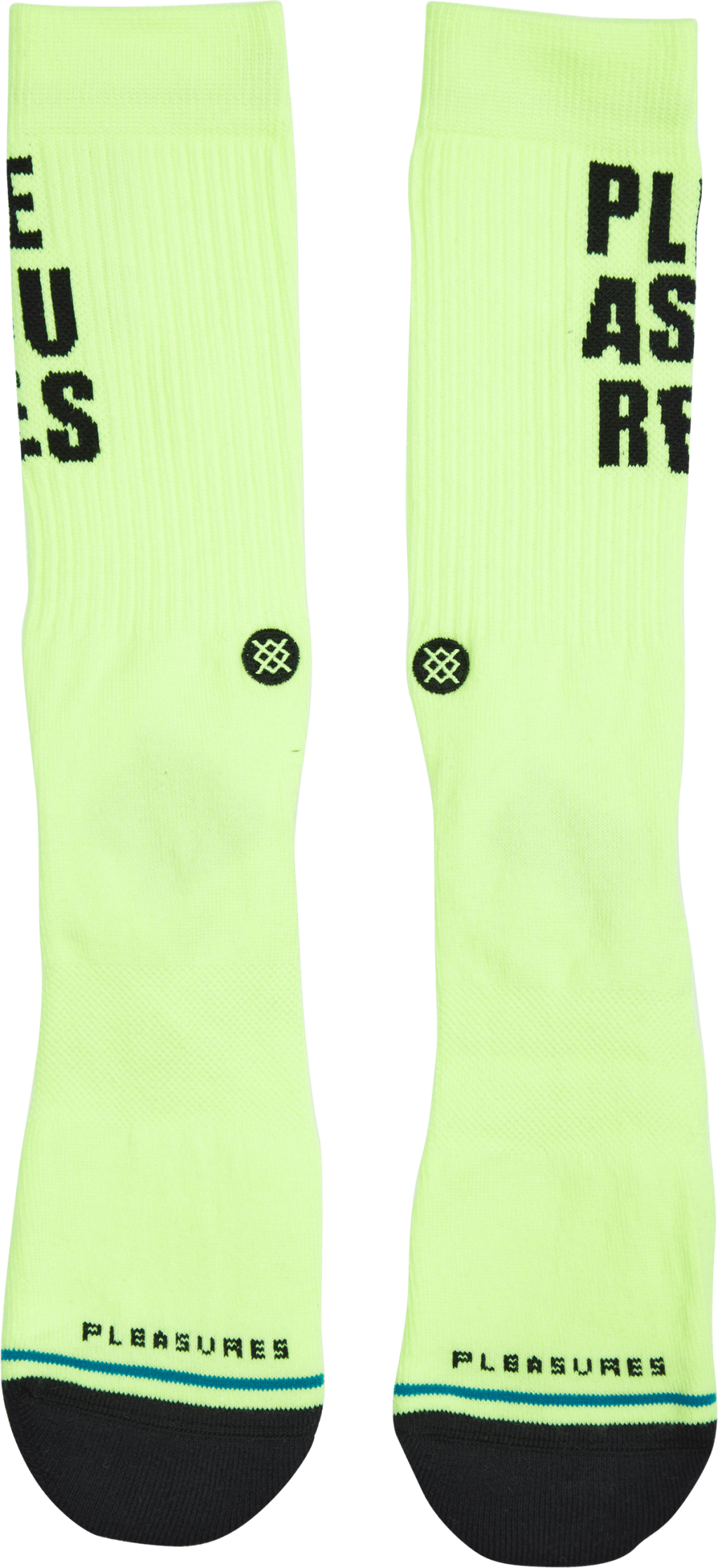 Pleasures Yellow, Unisex, Odevy, Ponožky, Zelená, L