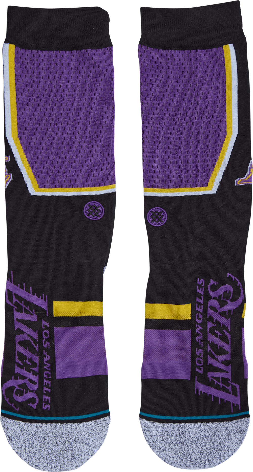 Lakers Shortcut 2 Purple, Unisex, Abbigliamento, Calzini, Viola, L