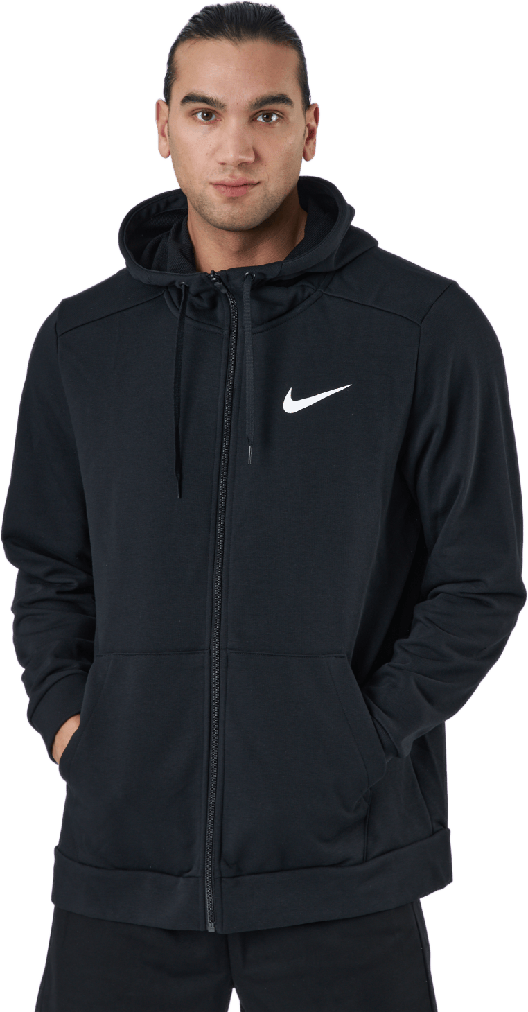 Dri-FIT Men’s Full-Zip Training Hoodie BLACK/WHITE