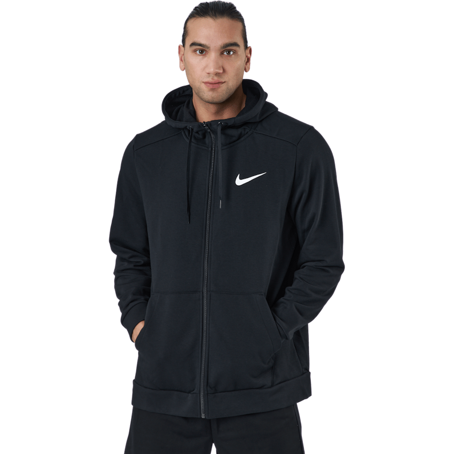 Dri-FIT Men’s Full-Zip Training Hoodie BLACK/WHITE