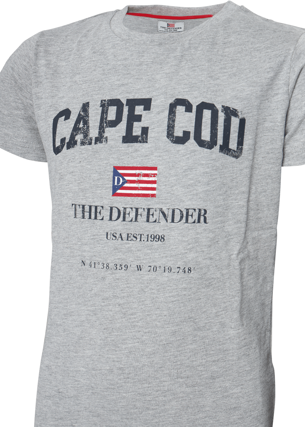 The Defender Alvin Jr Tee Grey Melange - Bild 4