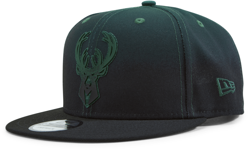 Bucks NBA20 Back Half 9FIFTY, Unisex, Vaatteet, hatut ja lakit, Musta, ONESIZE