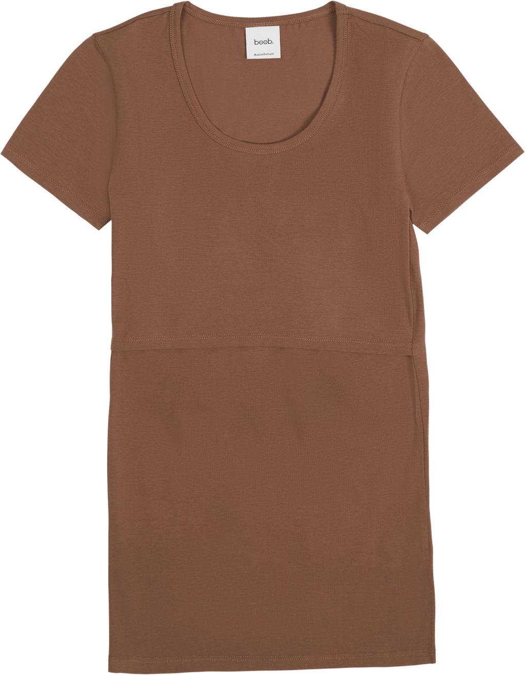 Classic S/s Top Hazelnut, Female, Vêtements, T-shirt, Marron, XS