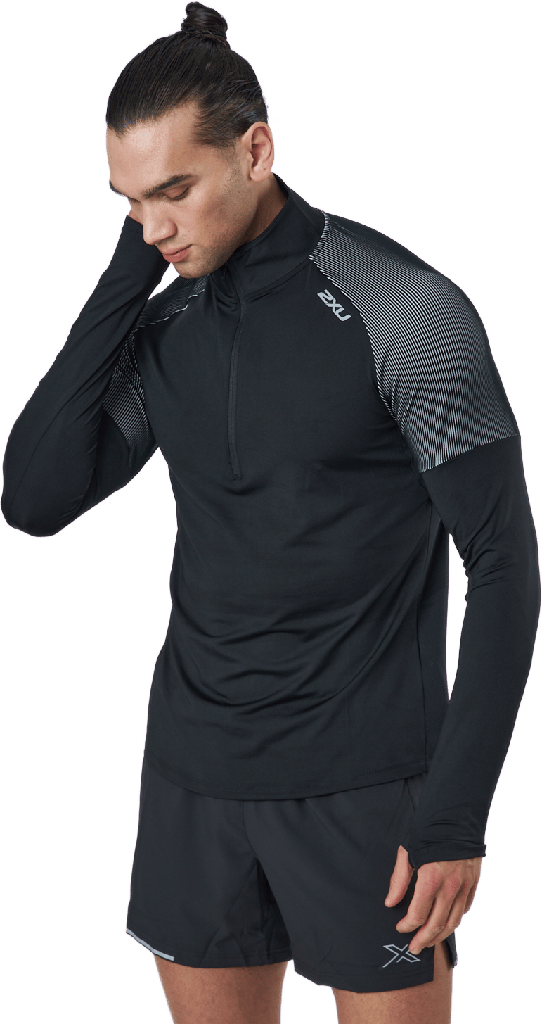 Light Speed 1/2 Zip Black/silver Reflective - Bild 2