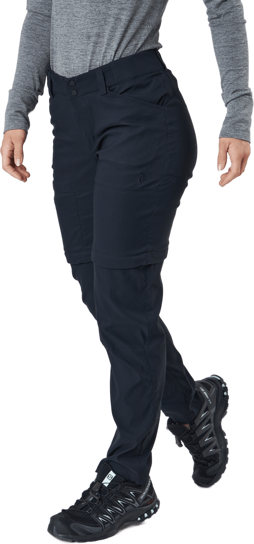 W Iconiq Zip Off Pants Black