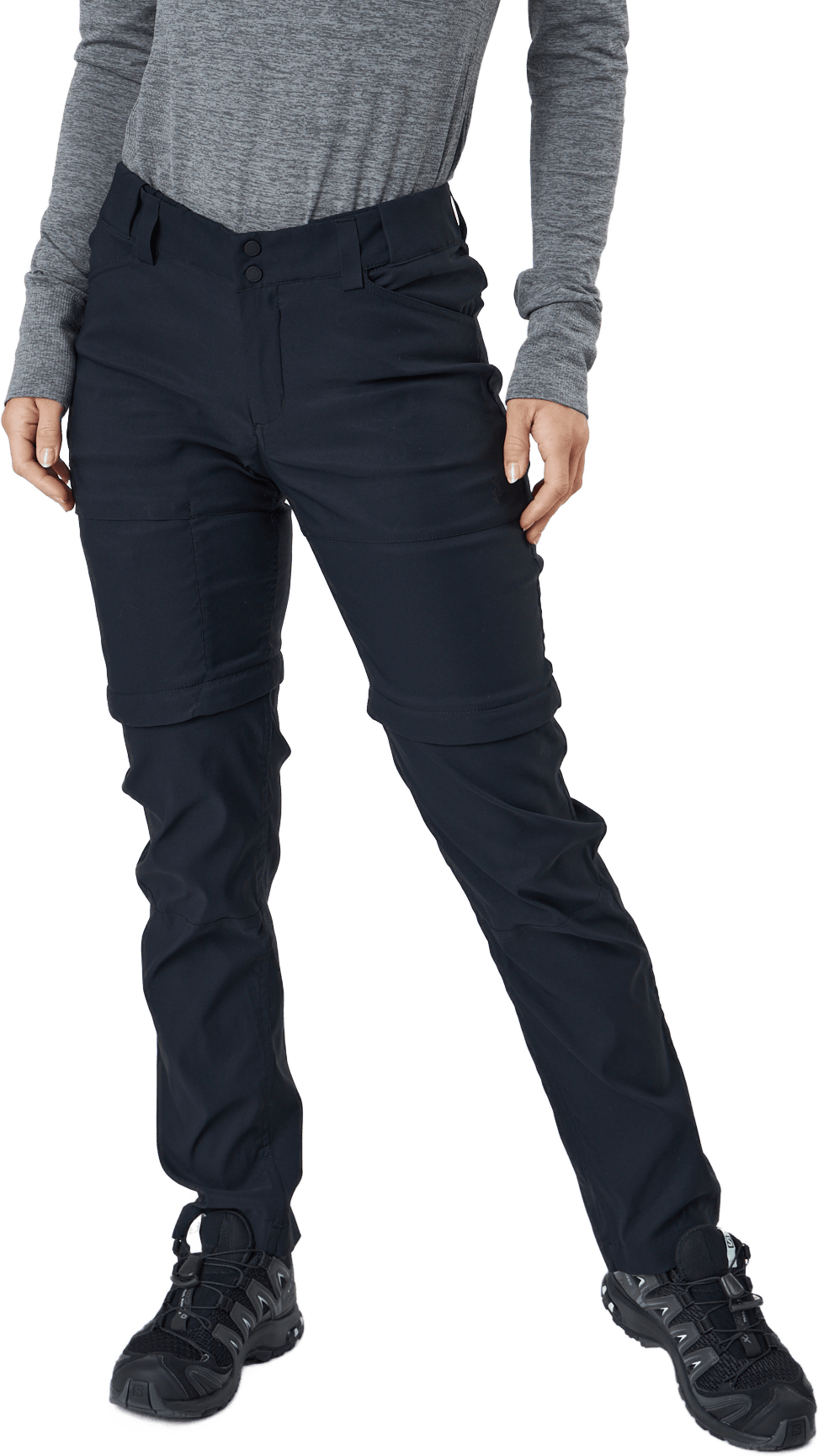 W Iconiq Zip Off Pants Black - Bild 3