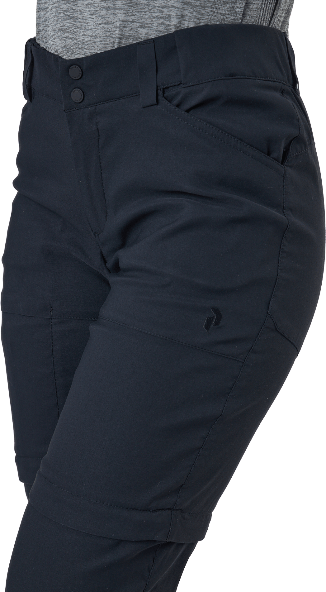 W Iconiq Zip Off Pants Black - Bild 4