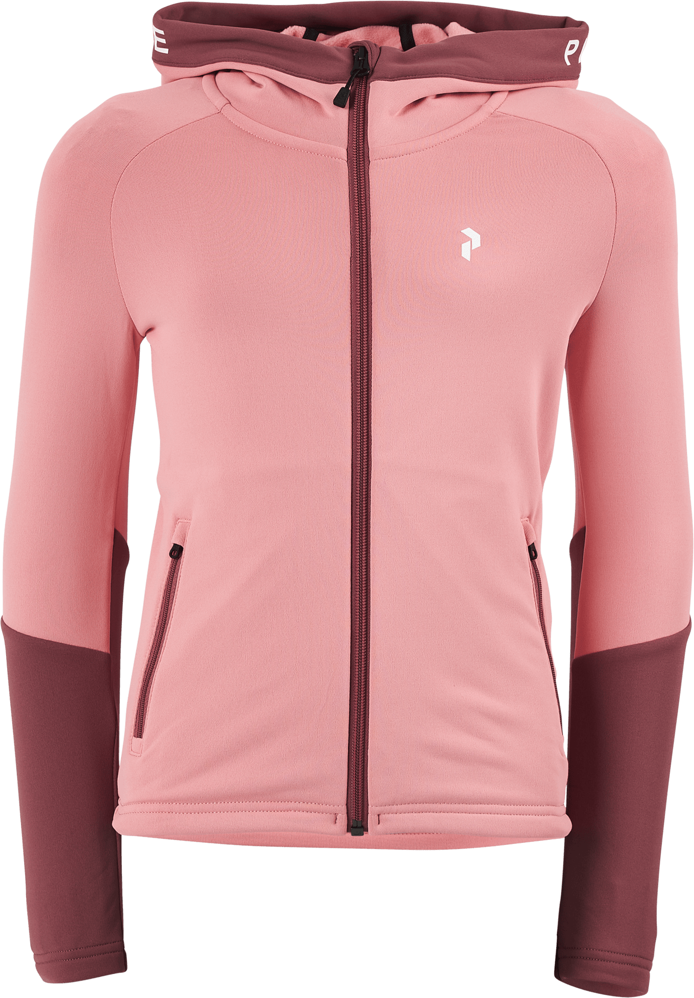 Junior Rider Zip Hood Warm Blush/rose Brown, Unisex, Kleding, Overhemden, Roze, 140