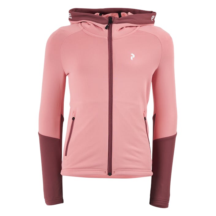 Junior Rider Zip Hood Warm Blush/rose Brown, Unisex, Vêtements, Chemises, Rose, 170