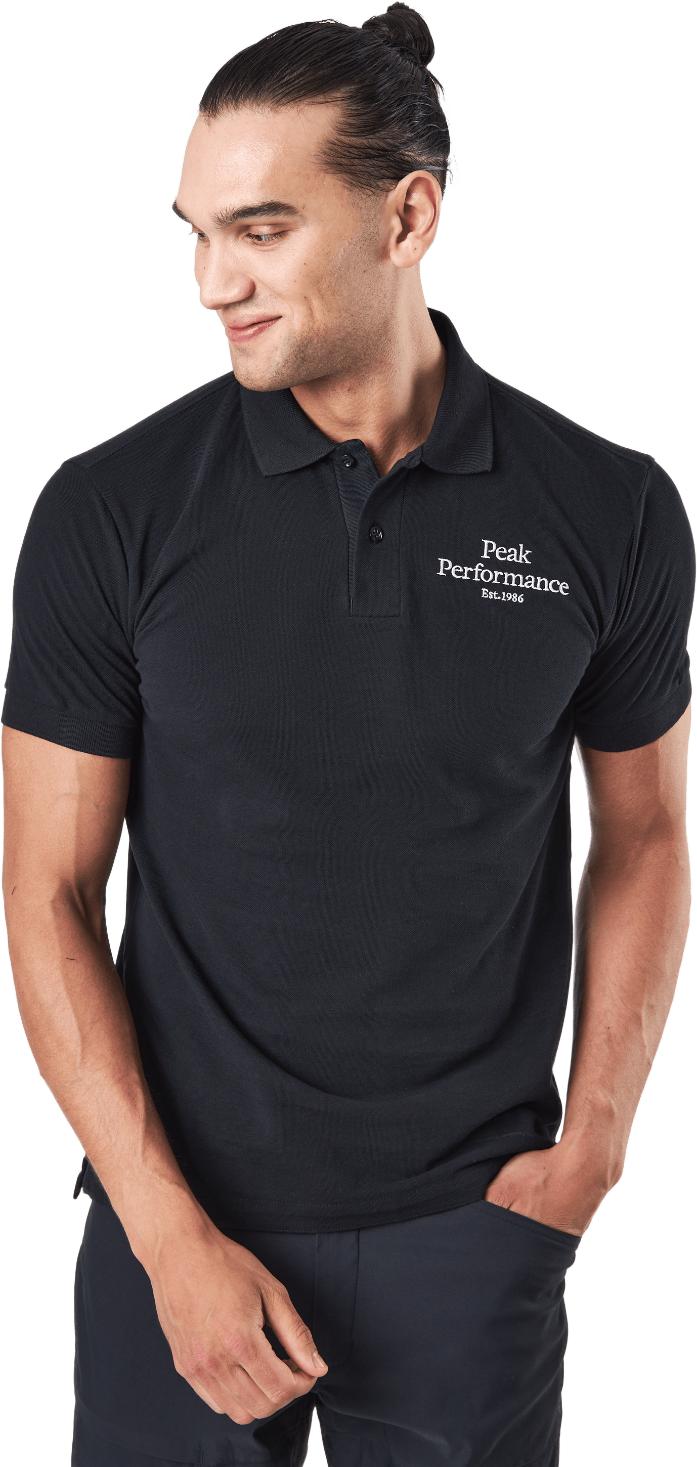 M Original Polo Black, Male, Apparels, T-shirt, Black, XL