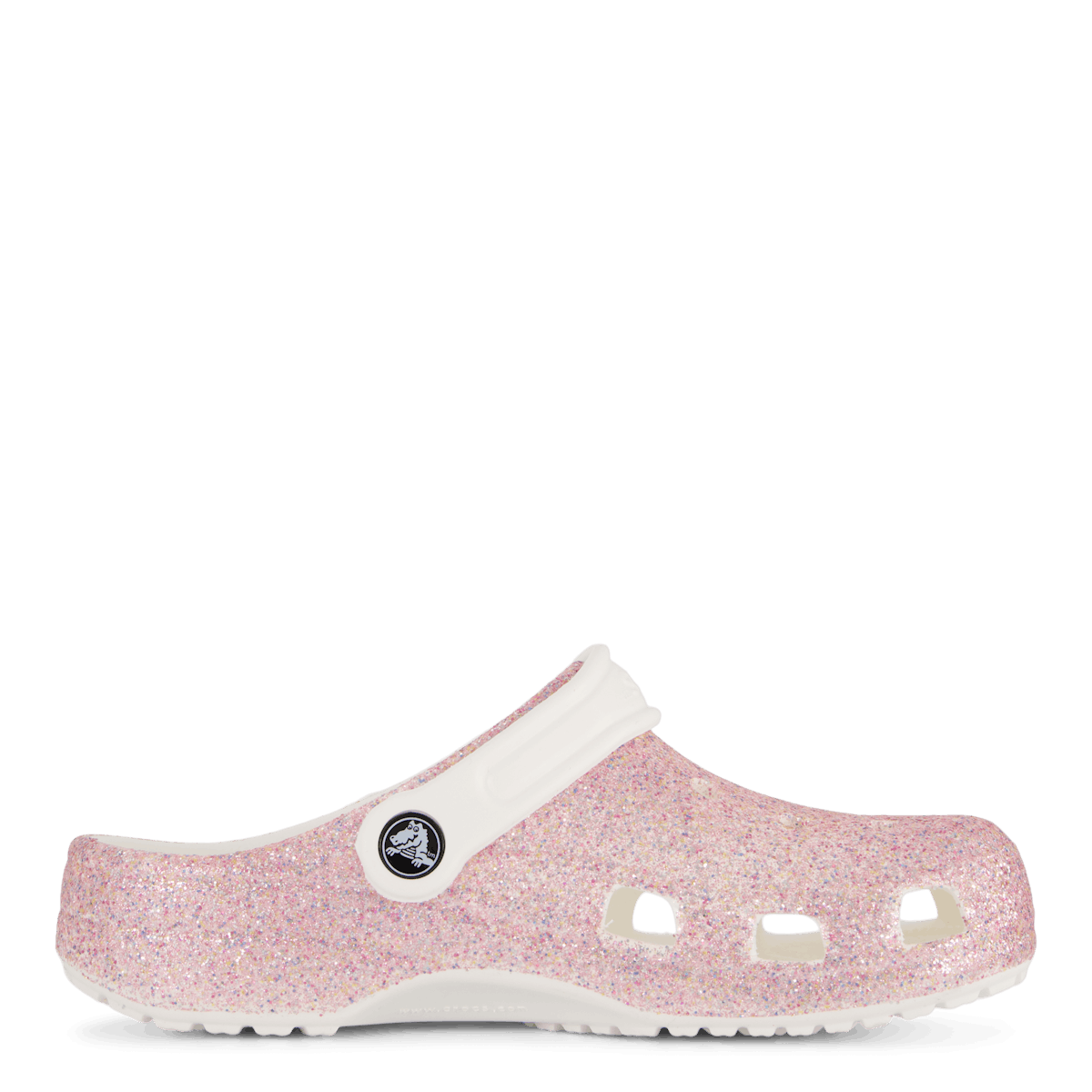 Classic Glitter Clog K White/Rainbow