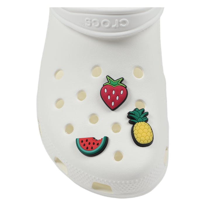 Jibbitz 3-Pack Fruit, Unisex, Utrustning, Sandaler och Tofflor, Flerfärgad, ONESIZE