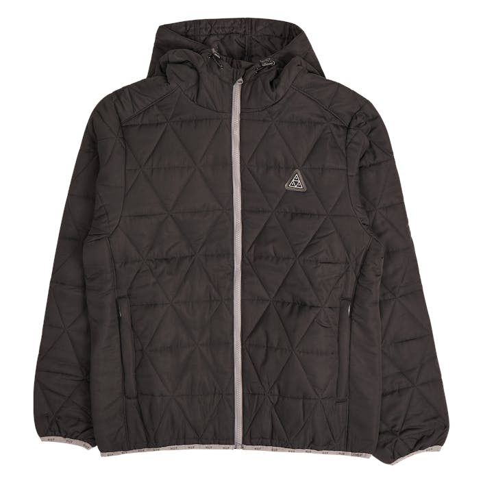 Polygon Quilted Jacket Black, Male, Apparels, jackets, Black, XXL