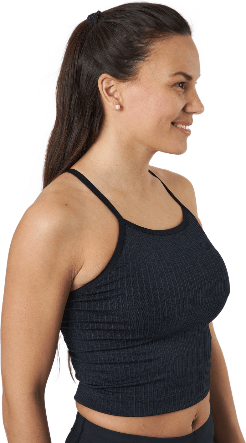 Ribbed Black Sand Melange Seam Black - Bild 2