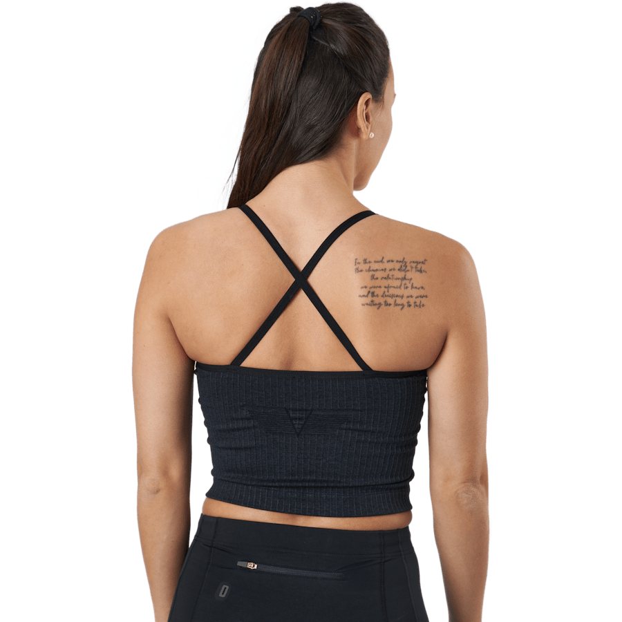 Ribbed Black Sand Melange Seam Black - Bild 3