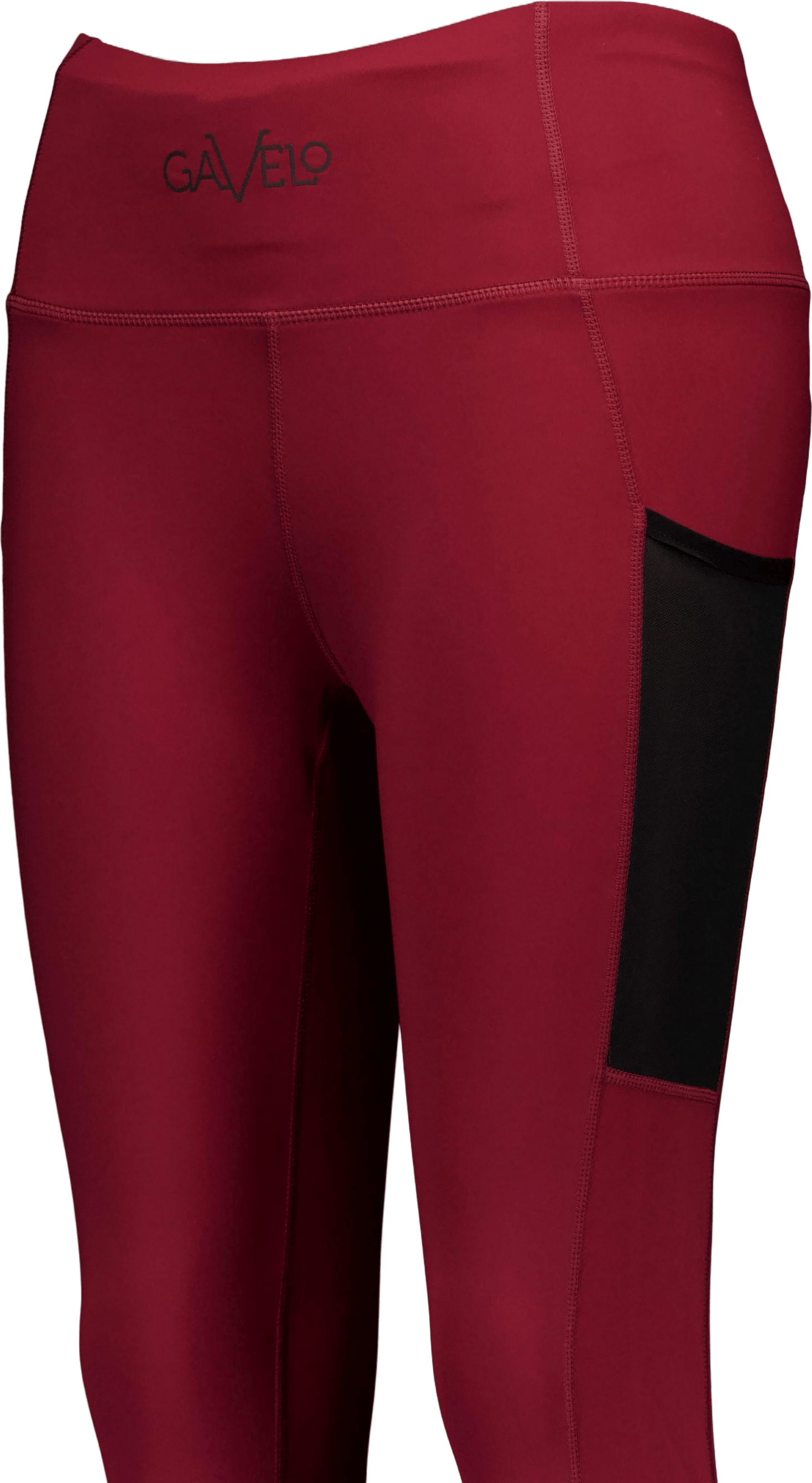 Mesh Pocket Leggings Dark Burgundy - Bild 3