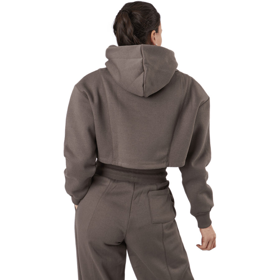 Chill Lounge Cropped Hoodie Taupe - Bild 3