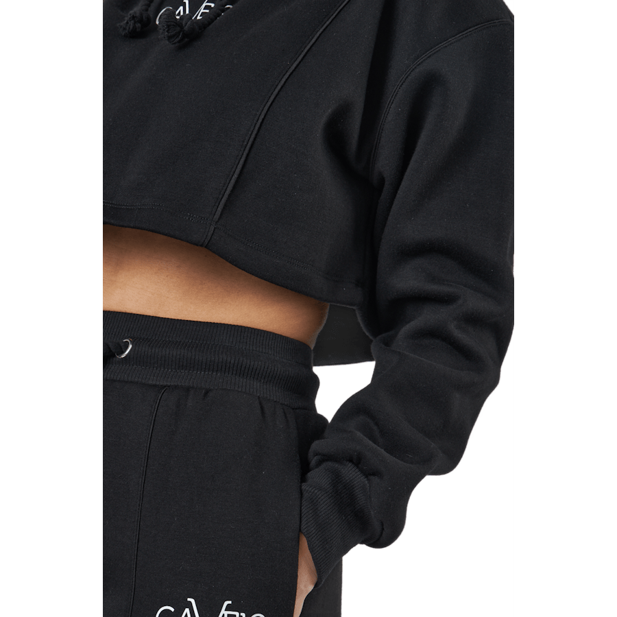 Chill Lounge Cropped Hoodie Black - Bild 5