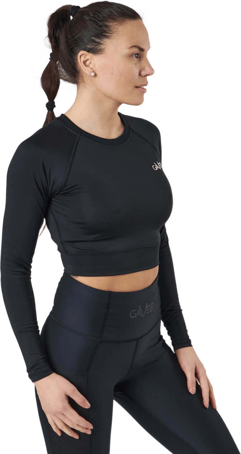 Cropped Longsleeve Black - Bild 2