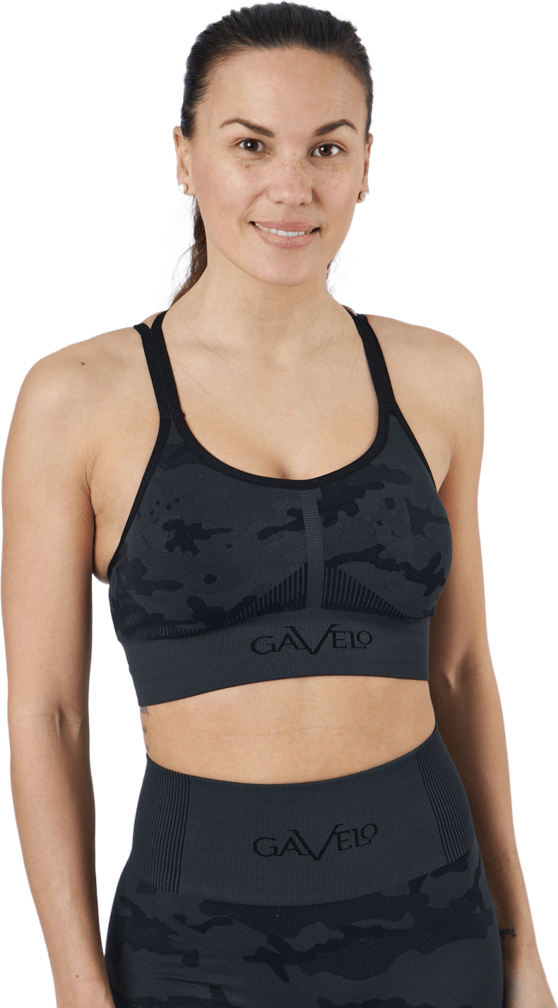 Seamless Anthracite Sports Bra Dark Grey