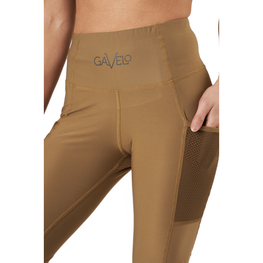 Mesh Pocket Leggings Dark Brown - Bild 4