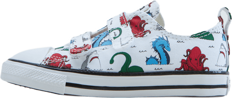 Chuck Taylor All Star 2v White/multi/black, Unisex, Shoes, Trainers, Multi color, EU 18