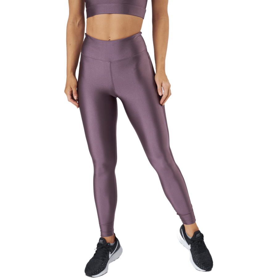 Shiny Tights Black Plum