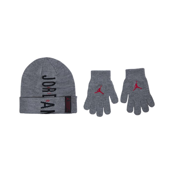 Air Patch Beanie Set, Unisex, Odevy, teplákové súpravy a súpravy, Šedá, 4-7YR