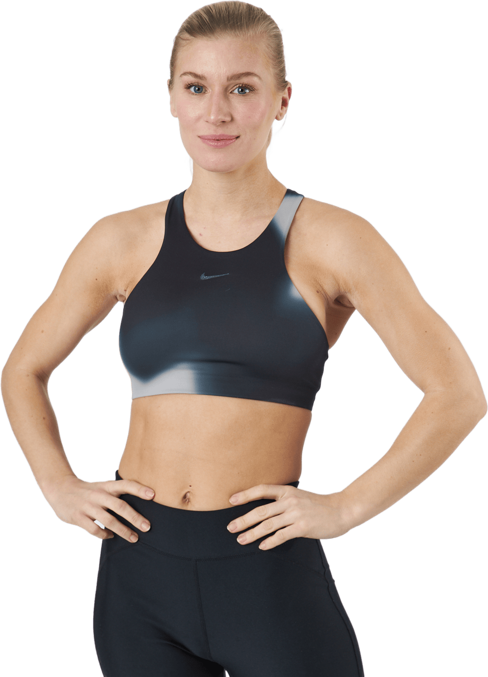 Nike Yoga Dri-fit Swoosh Women Dk Smoke Grey/iron Grey