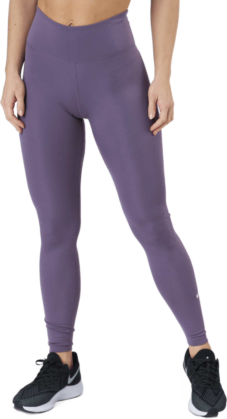 Nike Dri-fit One Women's Mid-r Amethyst Smoke/white, Female, Vêtements, Leggings, Entraînement, Violet, S
