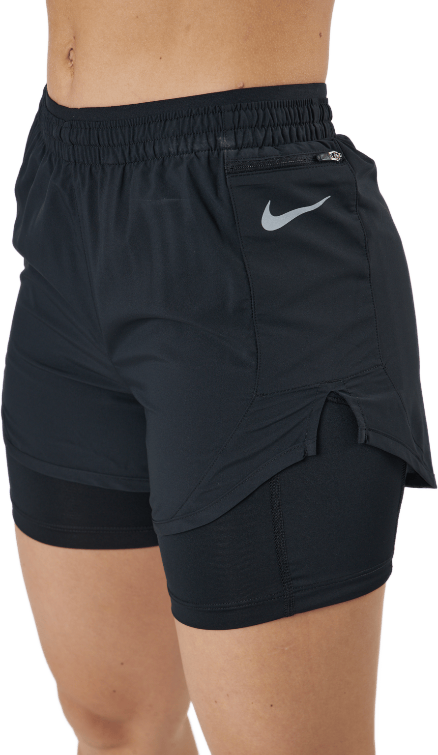 Nike Tempo Luxe Women's 2-in-1 Black/black/reflective Silv - Bild 4
