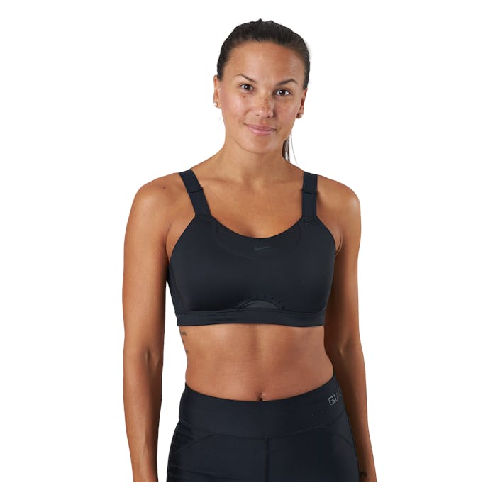 Dri-FIT Alpha Women's High-Support Padded Adjustable Sports Bra BLACK/BLACK/DK SMOKE GREY/DK SMOKE GREY, Female, Apparels, Sports Bras, Running, Black, S A/C