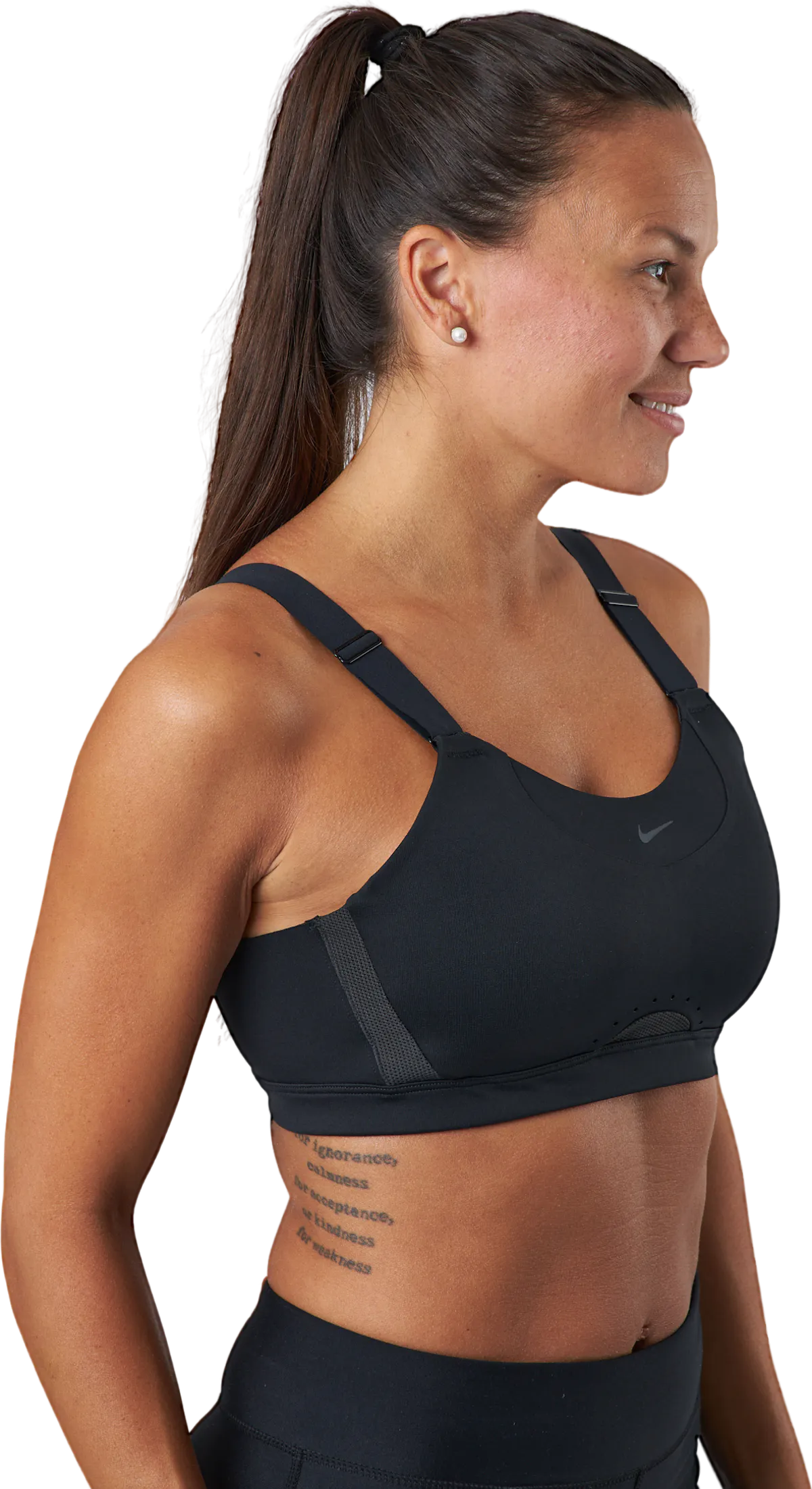 Nike Alpha Dri fit Women s Hig Black black dk Smoke Grey dk S The
