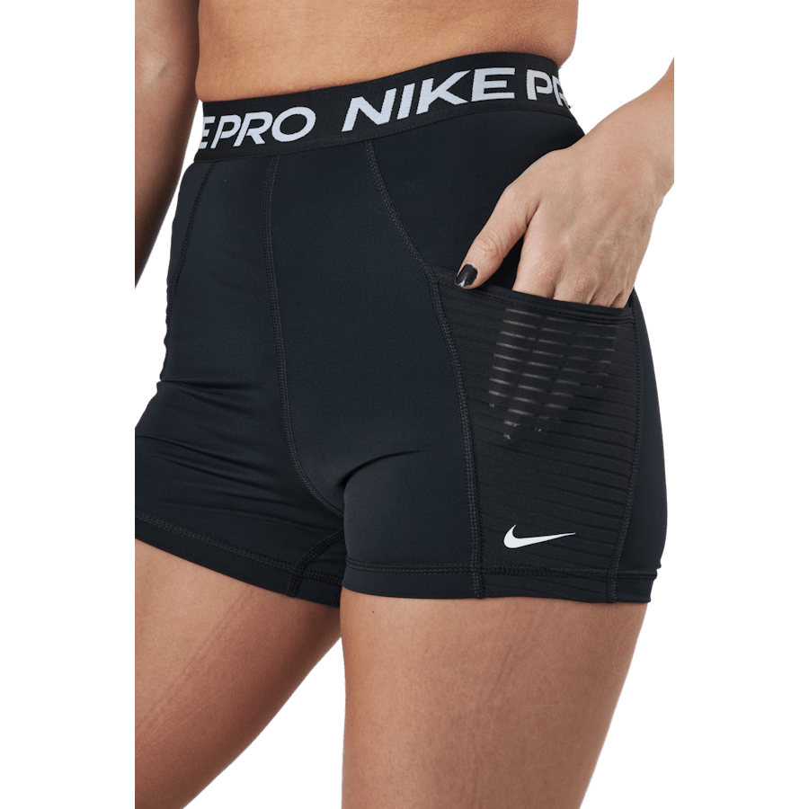 Nike Pro Dri-fit Women's 3" Hi Black/white - Bild 4