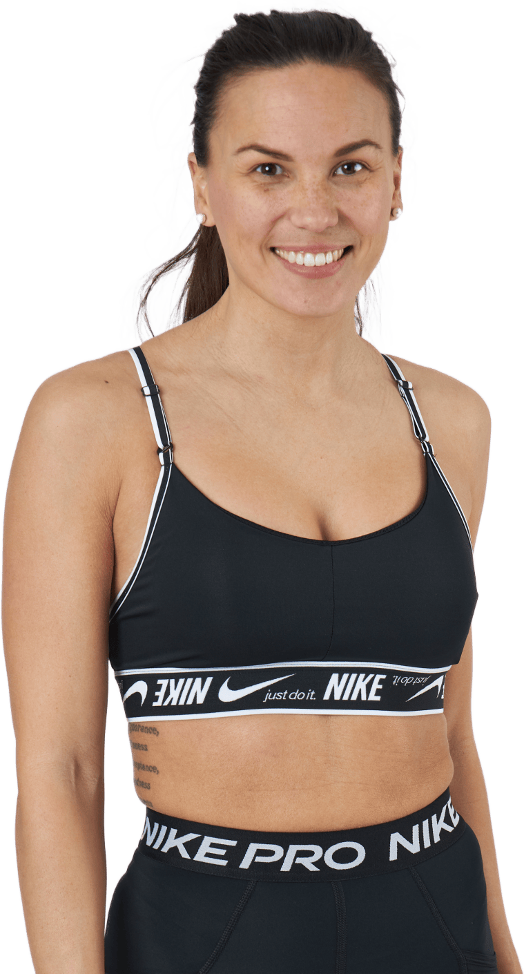 Nike Dri-fit Indy Women's Ligh Black/black/white, Female, Apparels, Sports Bras, Workout, Black, M