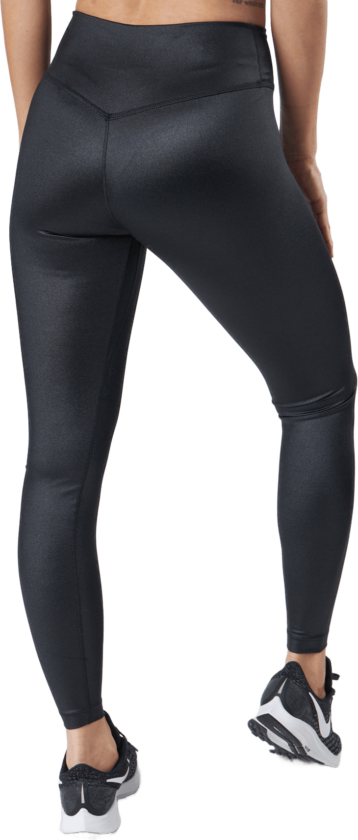 Dri-FIT One Women's Mid-Rise Shine Leggings BLACK/WHITE - Bild 3