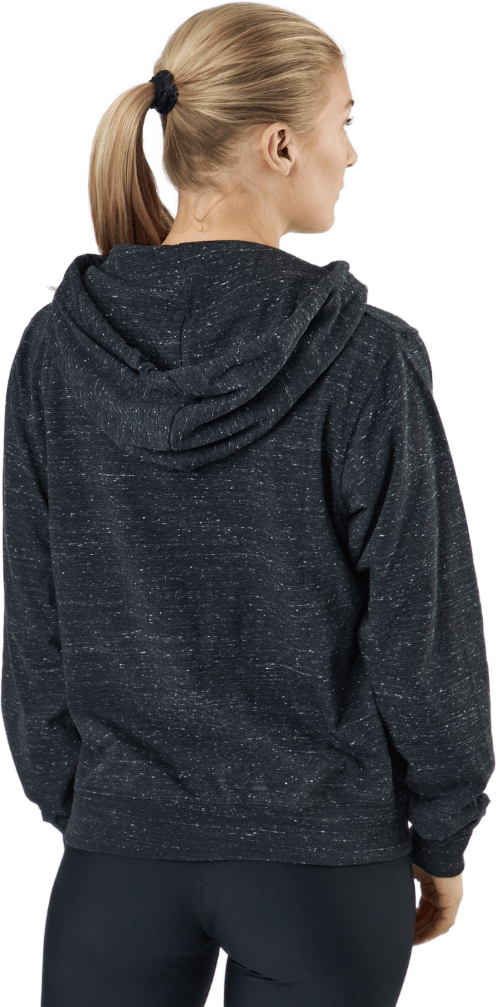 Sportswear Gym Vintage Women's Full-Zip Hoodie BLACK/WHITE - Bild 3