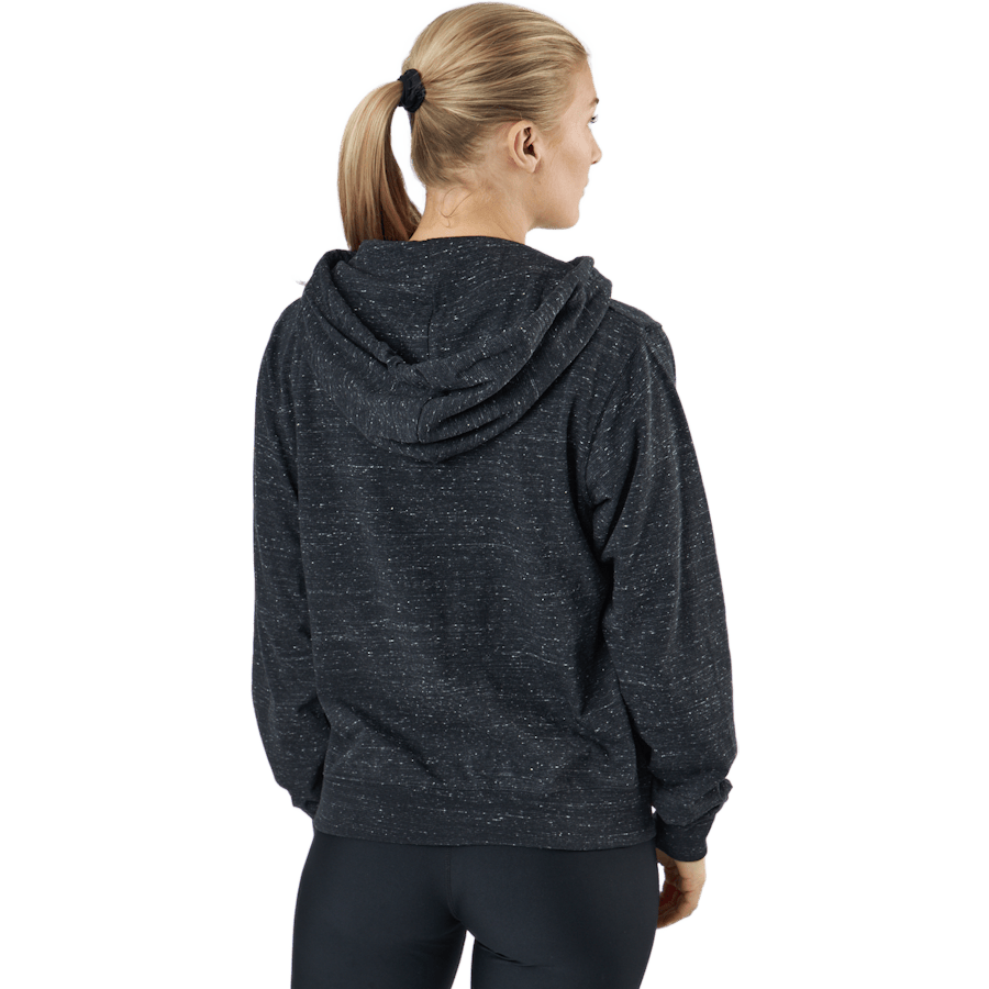 Sportswear Gym Vintage Women's Full-Zip Hoodie BLACK/WHITE - Bild 3