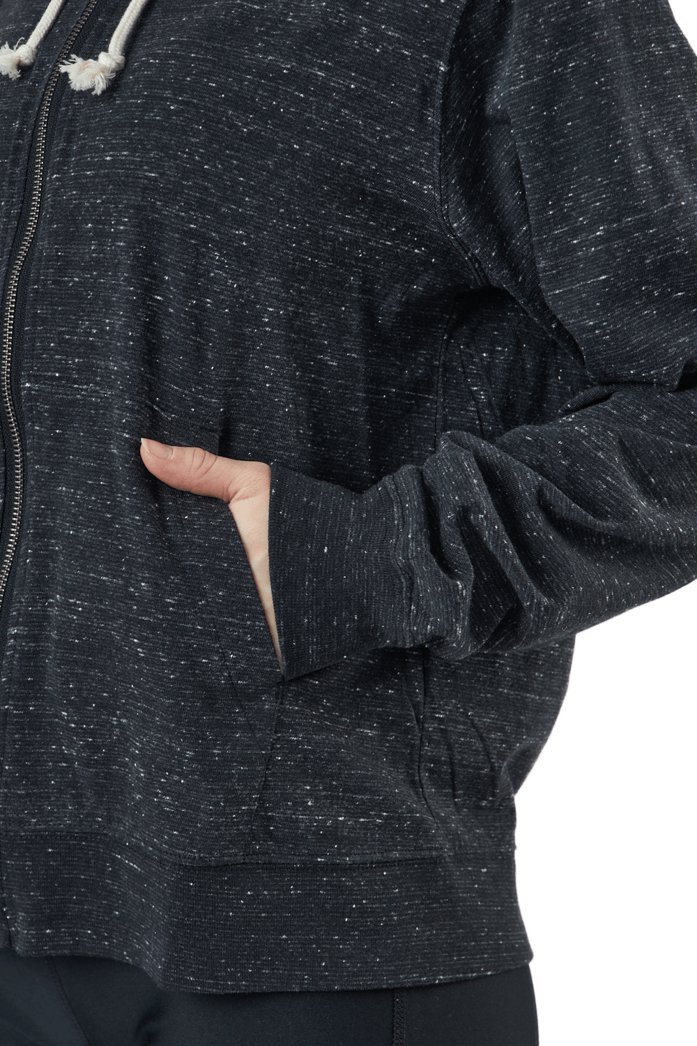 Sportswear Gym Vintage Women's Full-Zip Hoodie BLACK/WHITE - Bild 5