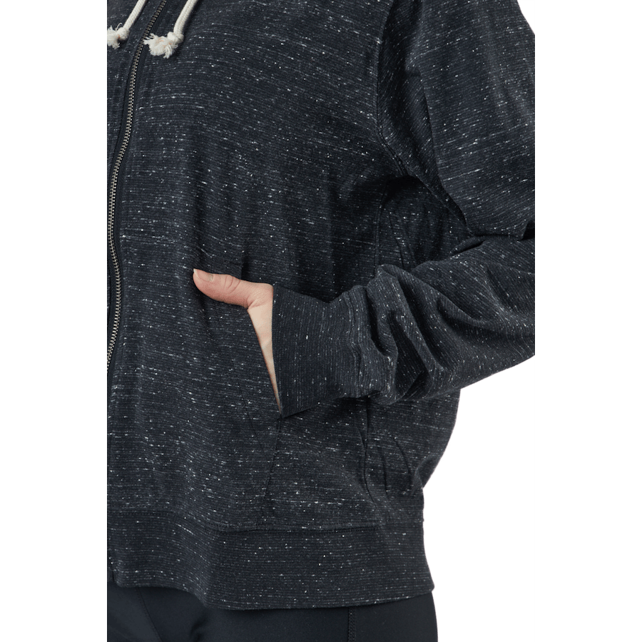 Sportswear Gym Vintage Women's Full-Zip Hoodie BLACK/WHITE - Bild 5