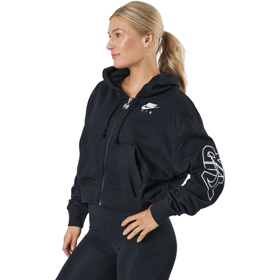 Nike Air Women's Full-zip Flee Black/black/white - Bild 2